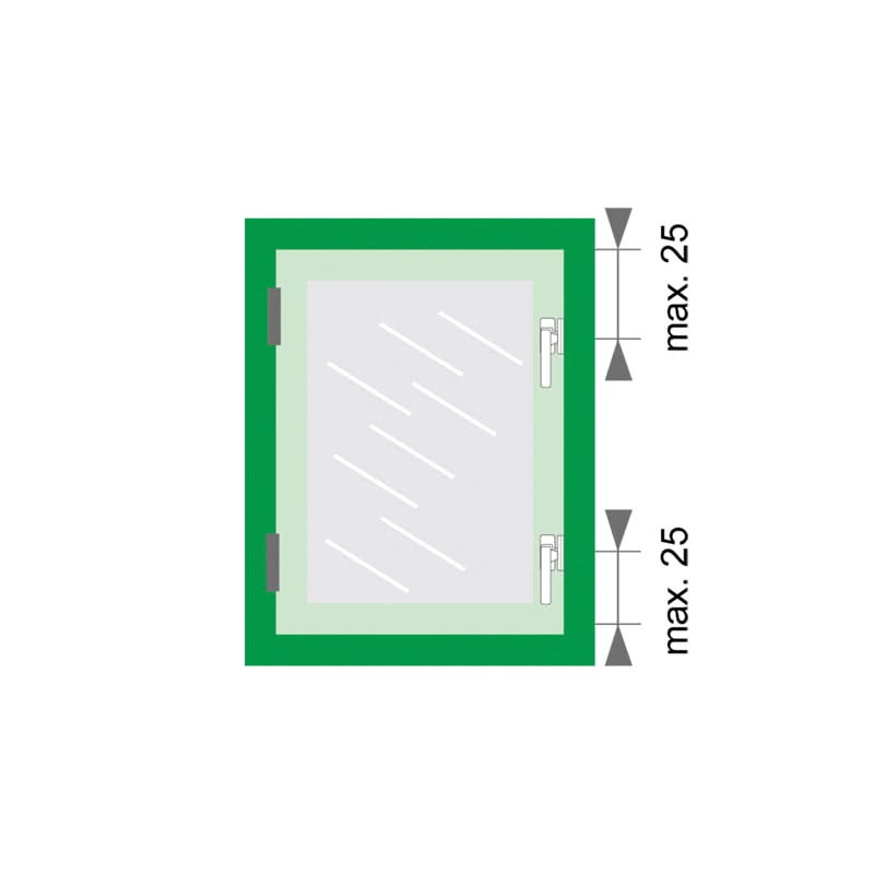AXA raamsluiting 3327 links in aluminium - productfoto 4