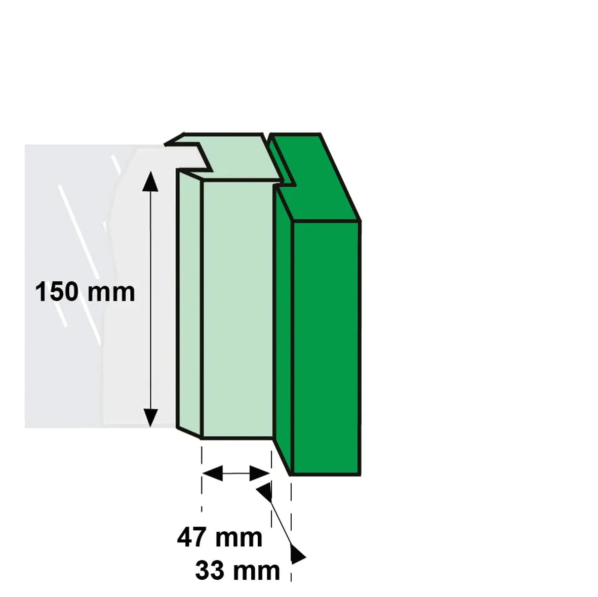 AXA raamsluiting 3327 links in aluminium - productfoto 3