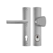 AXA Curve Plus veiligheidsbeslag S-knop PC92 aluminium vooraanzicht