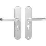AXA Oval Plus veiligheidsbeslag U PC55 aluminium naturel vooraanzicht