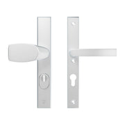AXA Edge Plus veiligheidsbeslag Wing+Blok PC72 aluminium naturel vooraanzicht