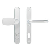 AXA Oval Plus veiligheidsbeslag Wing-knop PC92 aluminium vooraanzicht