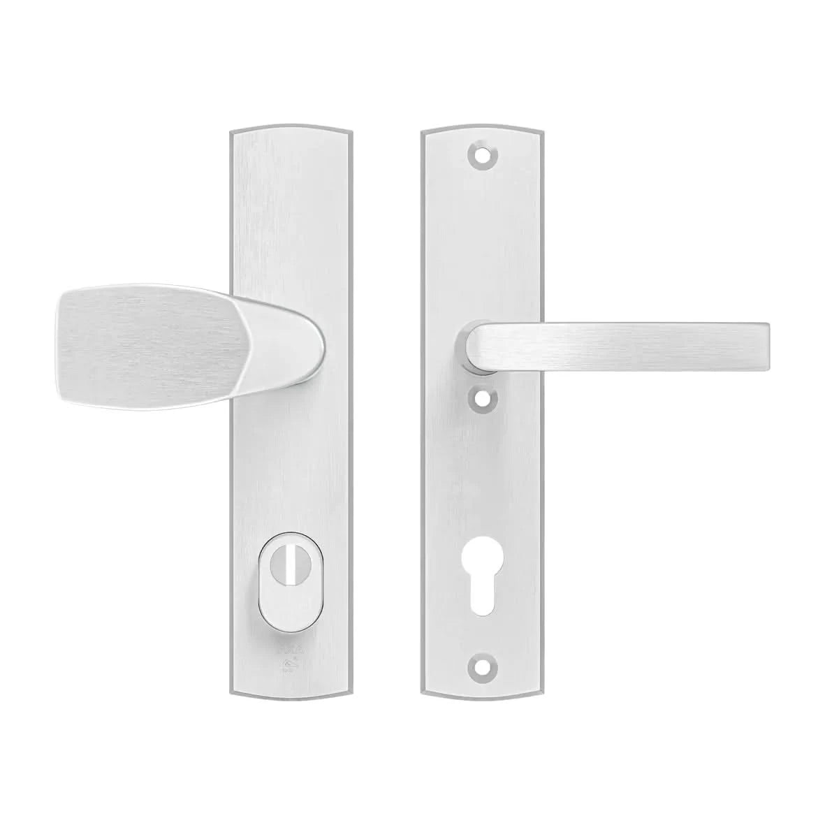 AXA Curve Plus veiligheidsbeslag Wing-knop PC92 aluminium vooraanzicht