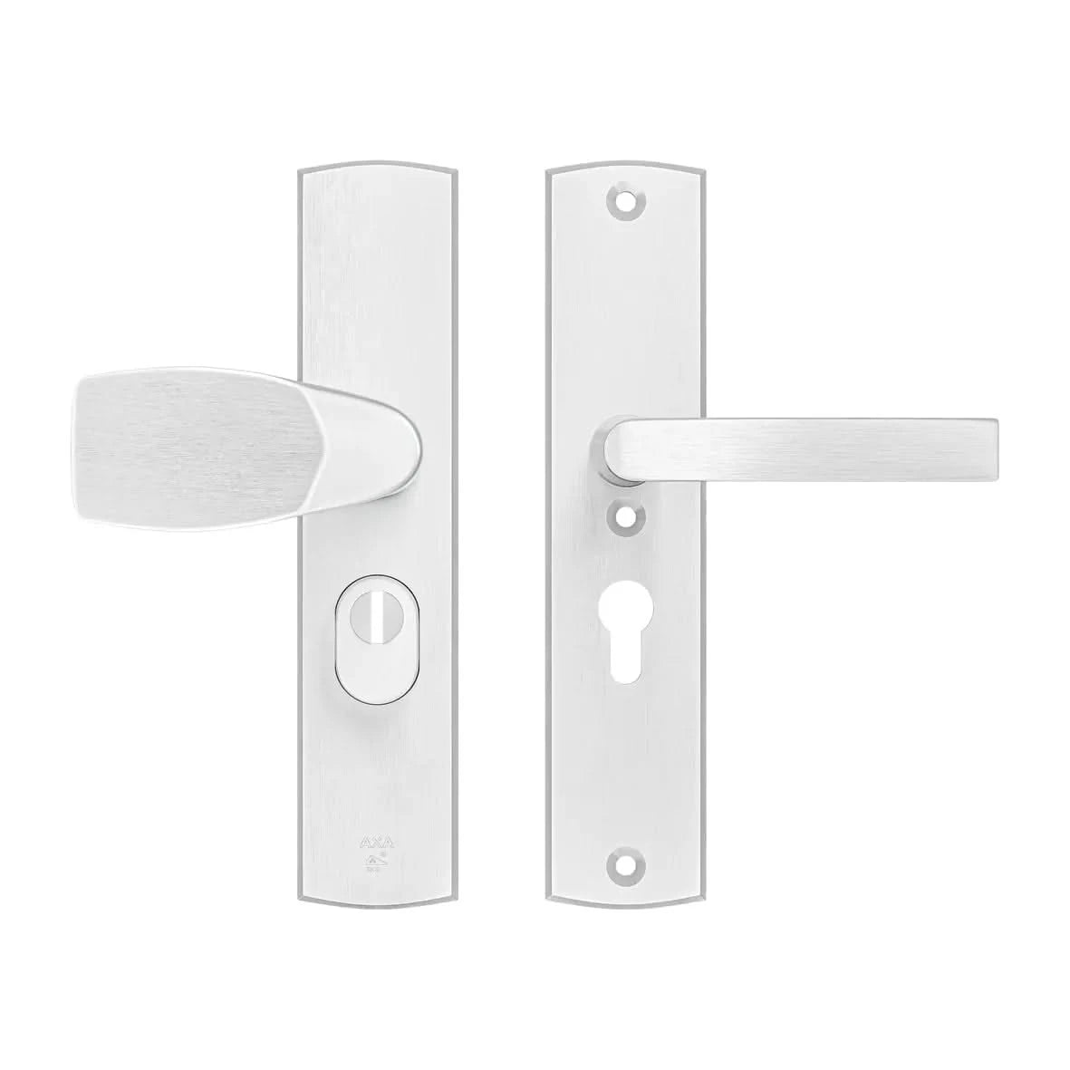 AXA Curve Plus veiligheidsbeslag Wing-knop aluminium vooraanzicht