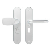AXA Oval Plus veiligheidsbeslag Wing+U PC55 aluminium naturel vooraanzicht