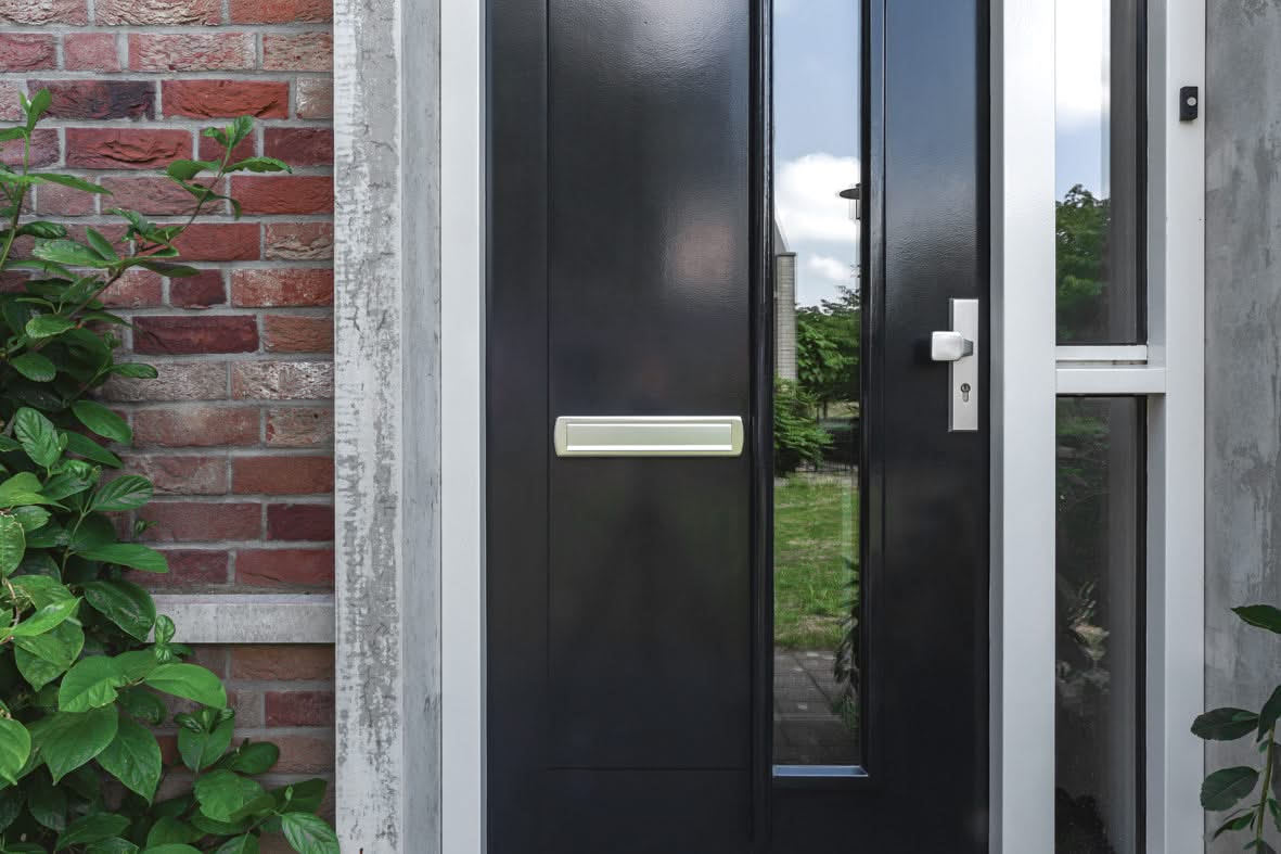 AXA Curve Plus briefplaat aluminium - sfeerbeeld