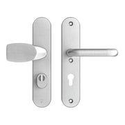 AXA Oval Plus veiligheidsbeslag Wing+U PC72 aluminium naturel vooraanzicht