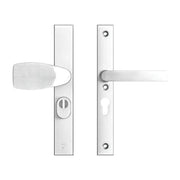 AXA Edge Plus veiligheidsbeslag Wing+Blok PC55 aluminium naturel vooraanzicht