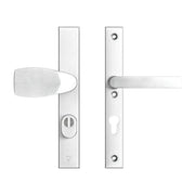 AXA Edge Plus veiligheidsbeslag Wing+Blok PC72 aluminium naturel vooraanzicht