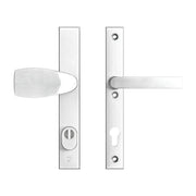 AXA Edge Plus veiligheidsbeslag Wing+Blok PC92 aluminium naturel vooraanzicht