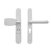 AXA Oval Plus veiligheidsbeslag PC55 aluminium zilver vooraanzicht