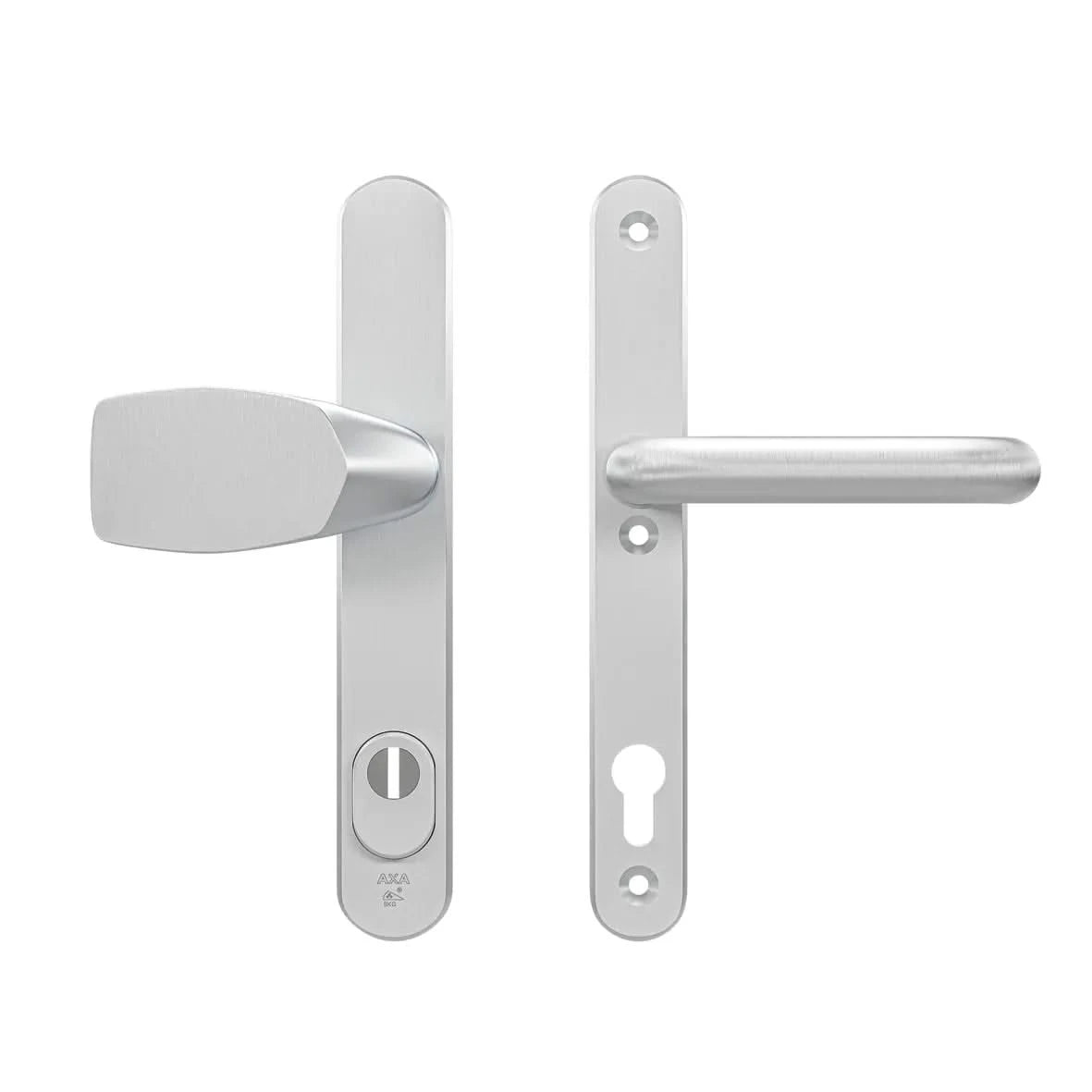 AXA Oval Plus veiligheidsbeslag PC92 aluminium vooraanzicht