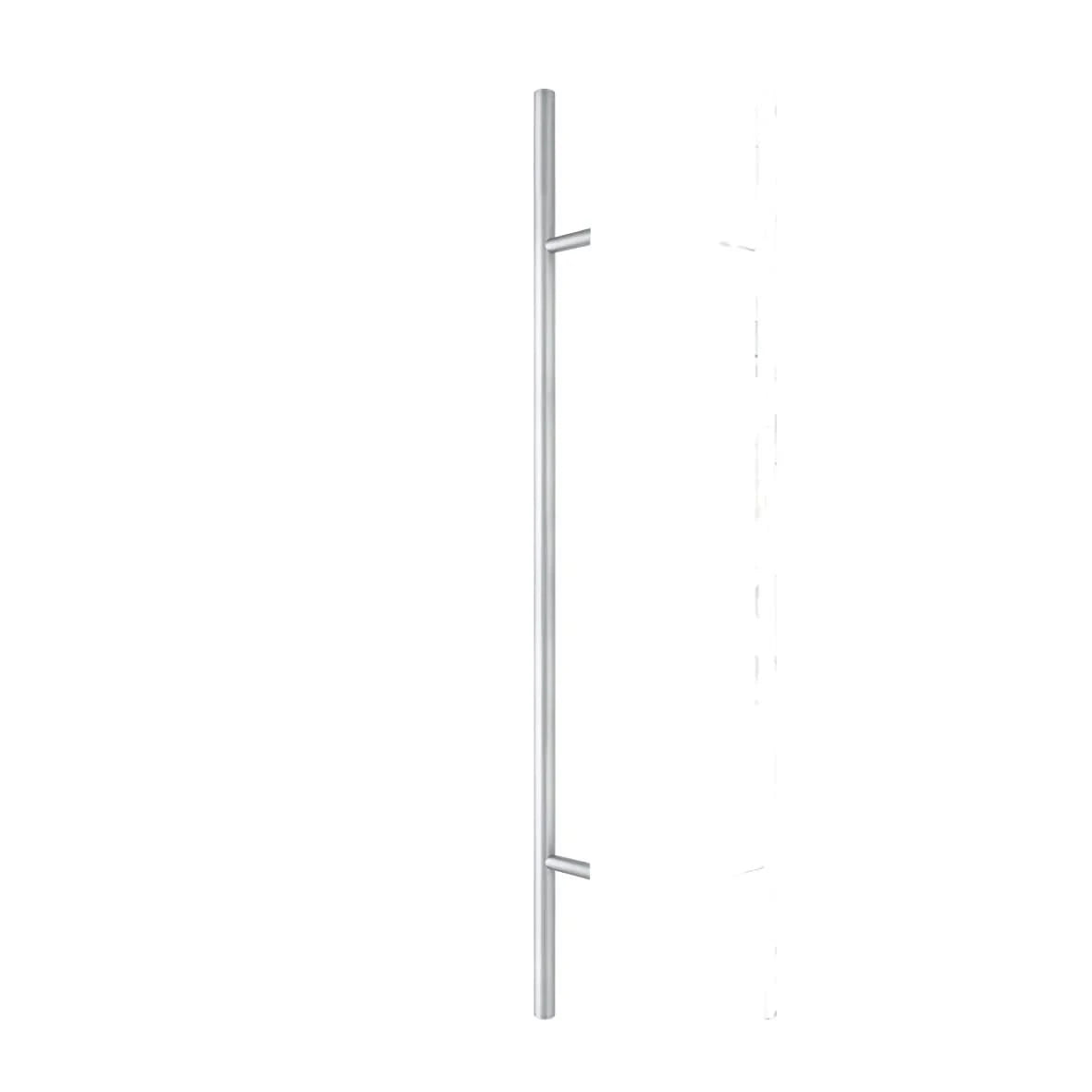 AXA Deurgreep Montreal schuin 1500 mm aluminium naturel geslepen – vooraanzicht