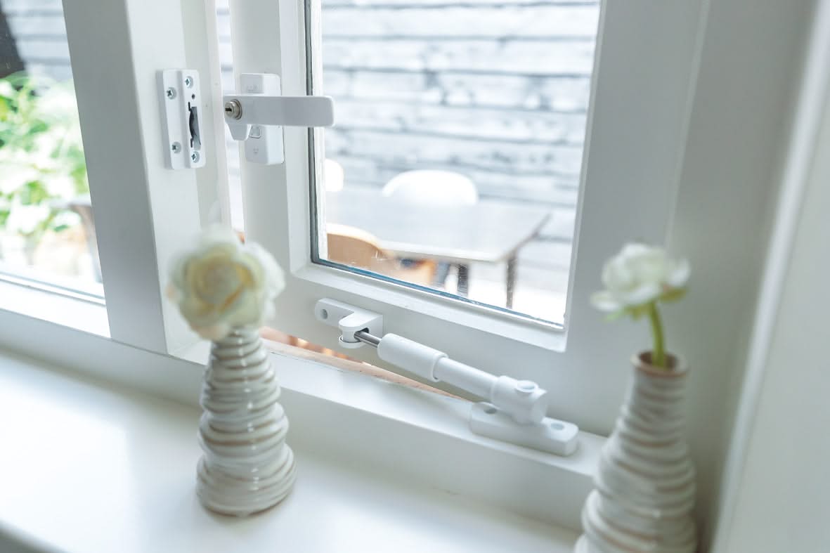AXA Tele-uitzetter 20cm buitendraaiend wit productfoto