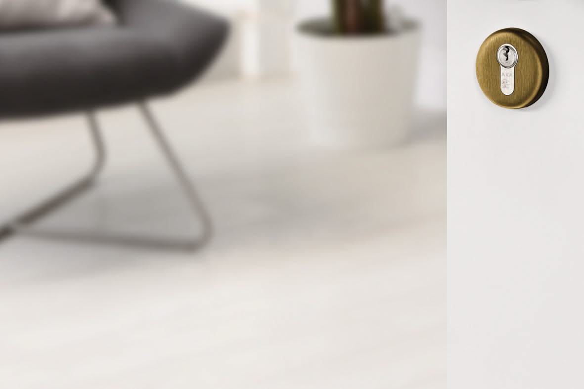 AXA binnendeurrozet PC brons – detail