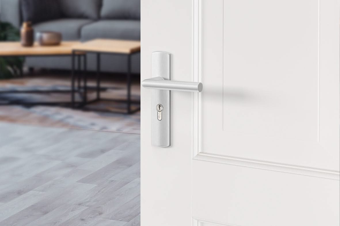 AXA Curve Klik langschild SL55 aluminium detailweergave