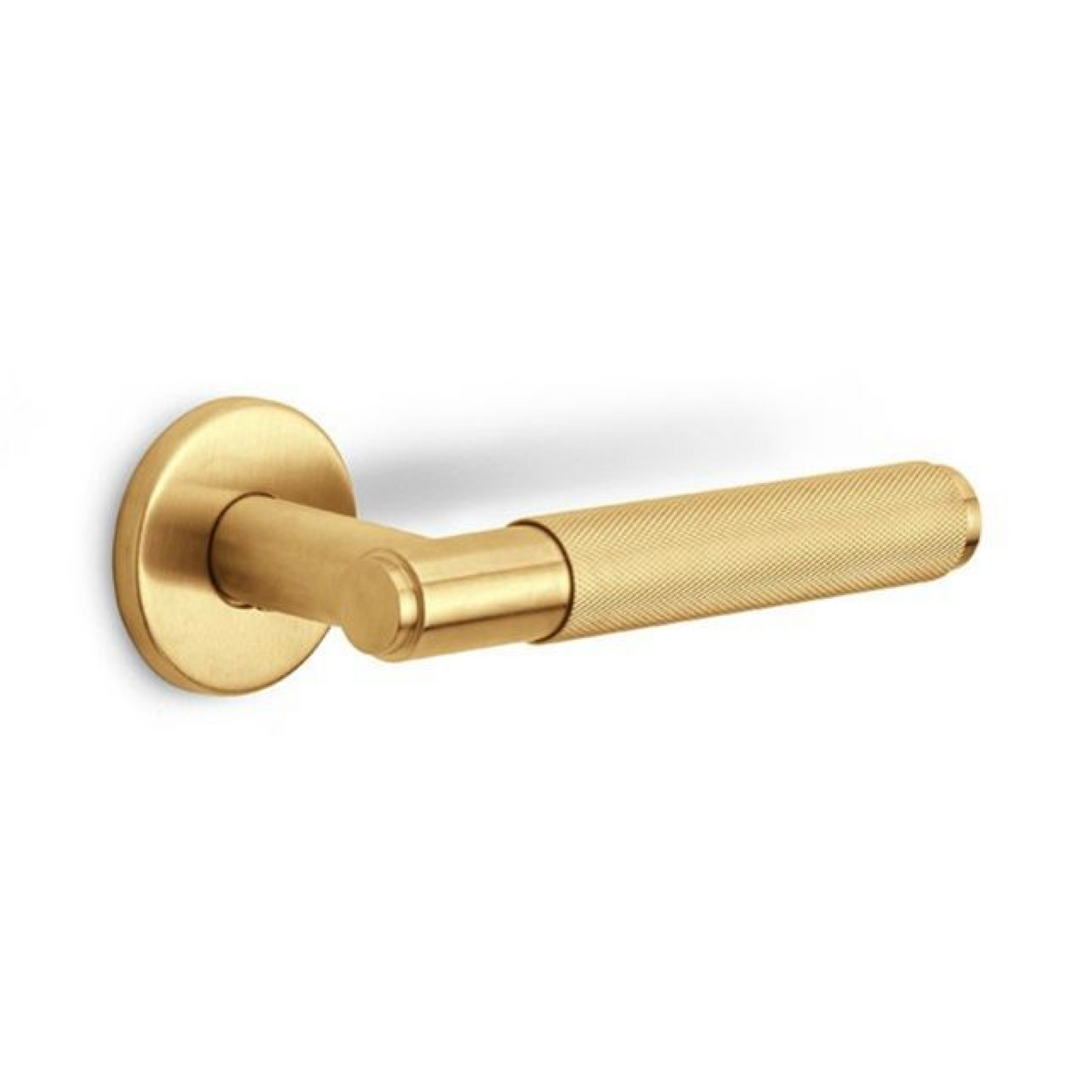 FORMANI BASICS deurkruk LB5-22 pvd mat goud – vooraanzicht