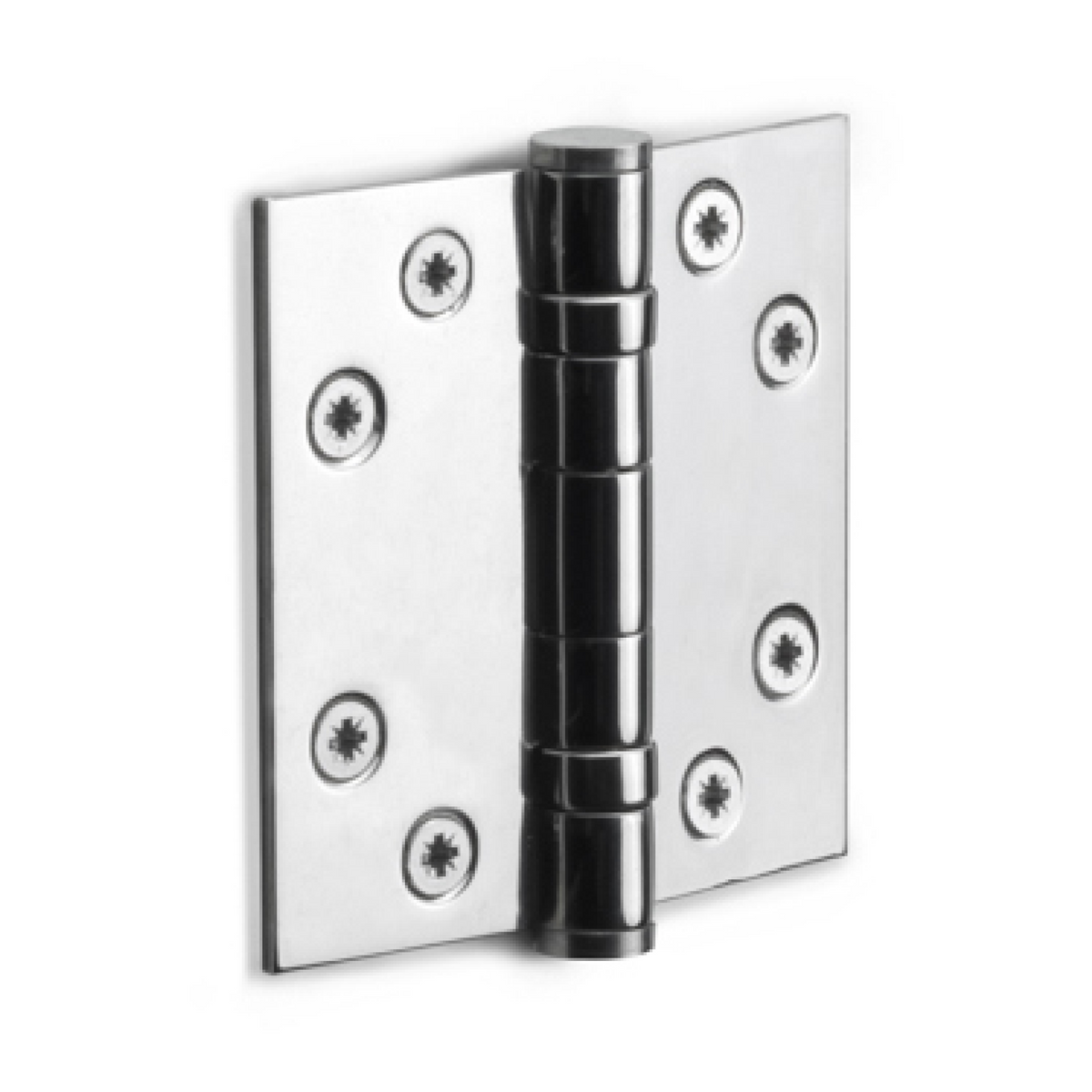 FORMANI kogellagerscharnier 76x76 RVS Gepolijst (Chroom Look) vooraanzicht