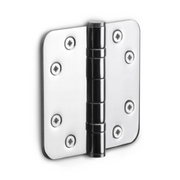 FORMANI kogellagerscharnier 89x89 mm rvs gepolijst (chroom look) afgeronde hoeken vooraanzicht