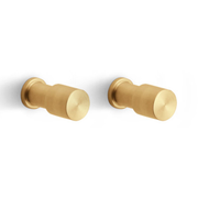 FORMANI ONE PB20 set van 2 haken PVD mat goud – vooraanzicht