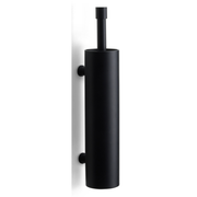 Formani ONE PB301 toiletborstel aan de wand gemonteerd mat zwart vooraanzicht