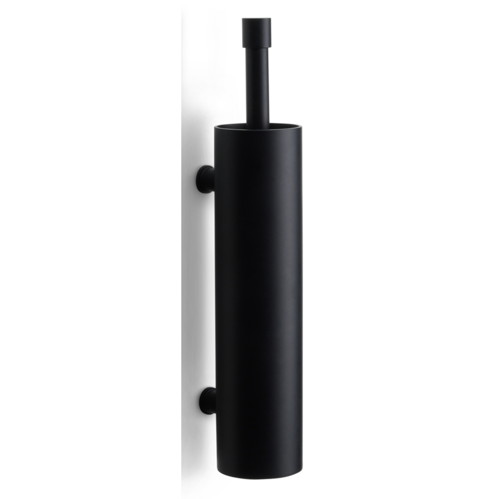 Formani ONE PB301 toiletborstel aan de wand gemonteerd mat zwart vooraanzicht
