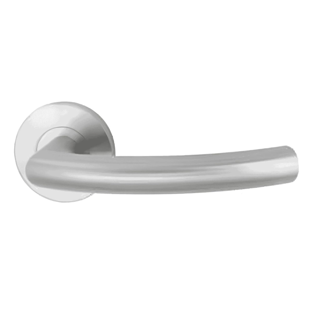 Hafi Private Line deurkruk model 207 rond RVS geborsteld – vooraanzicht