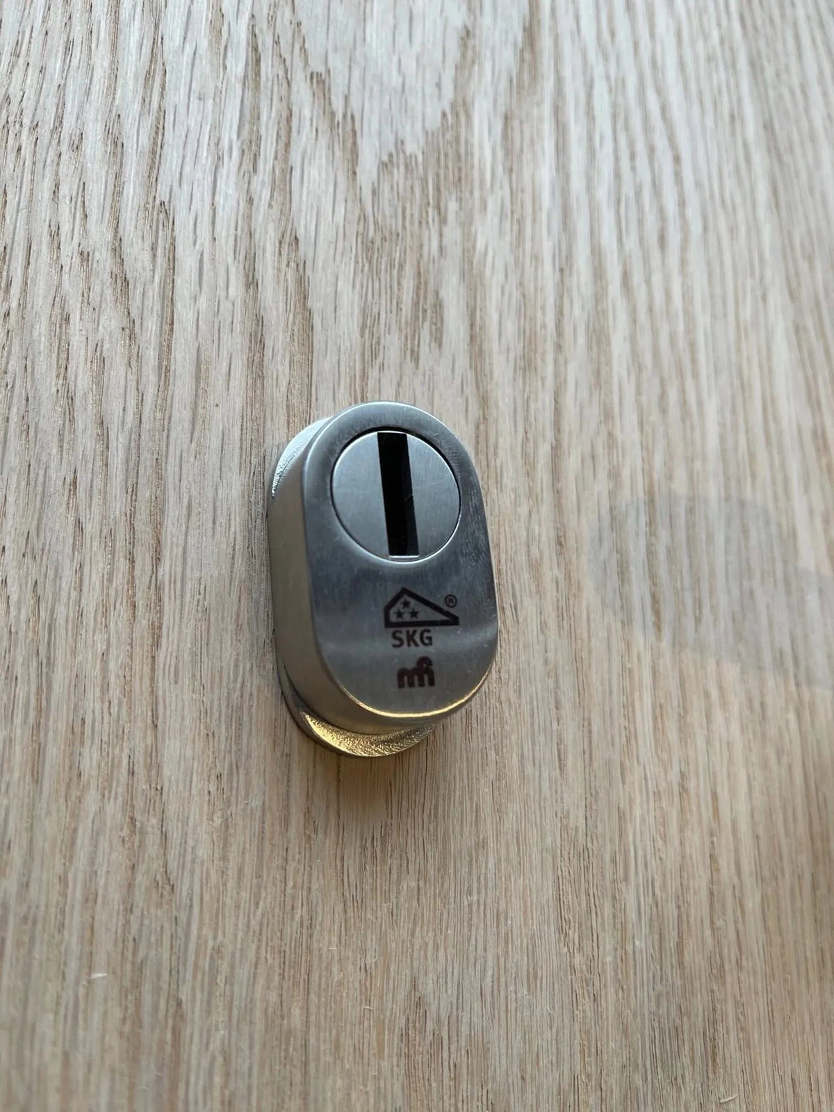 Hafi Private Line 203 kerntrekbeveiliging geborsteld RVS detail voorzijde schild