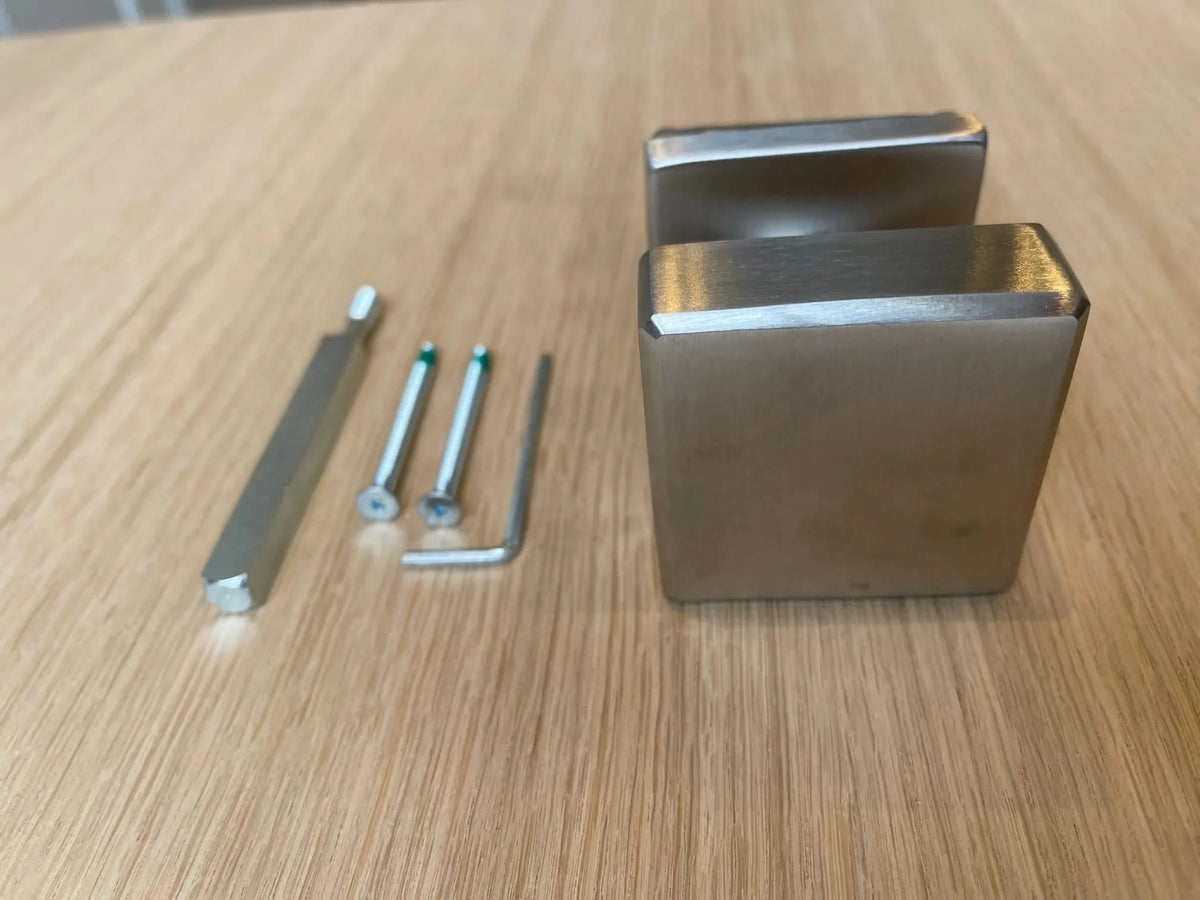 Hafi Private Line deurknop model 283 platte knop RVS geborsteld – detailfoto