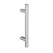 Hard Brass RVS T-greep 25x300x450, geborsteld RVS – vooraanzicht
