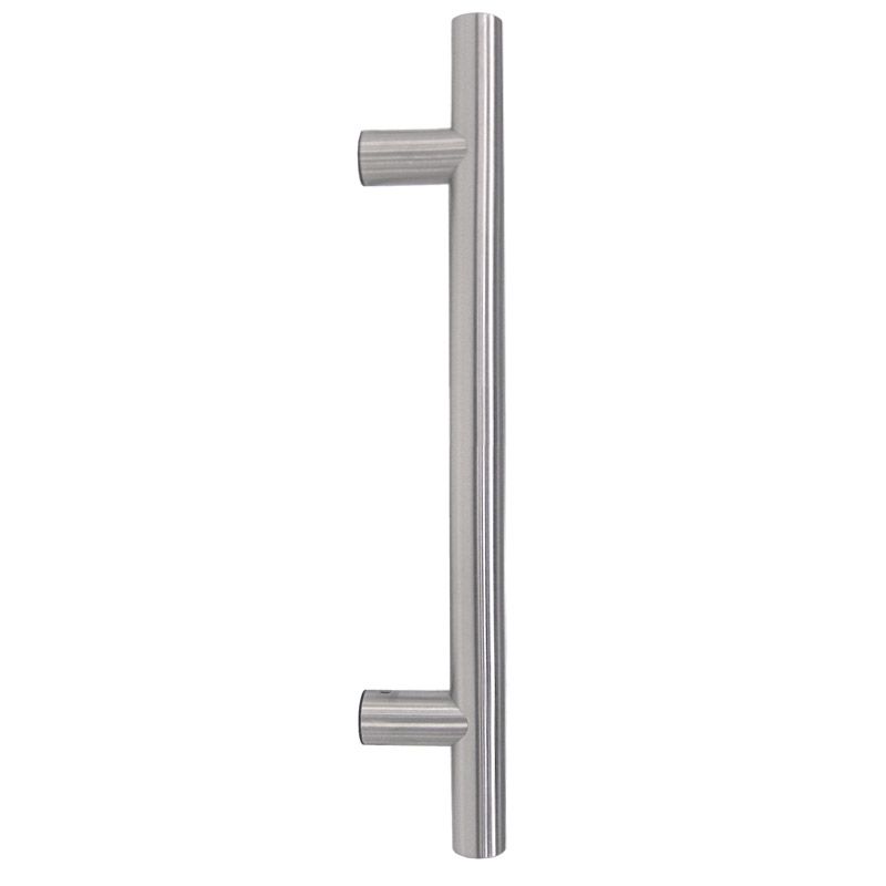 Hard Brass Handgreep Inox T 35x800x970 in geborsteld RVS – vooraanzicht