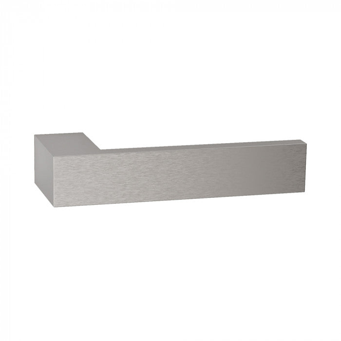 Hard Brass Deurkruk Seattle inox RVS geschuurd – vooraanzicht