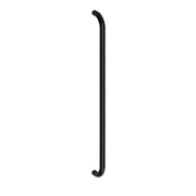 Hard Brass handgreep Atlanta 30x1000mm mat zwart (RAL 9005) – vooraanzicht