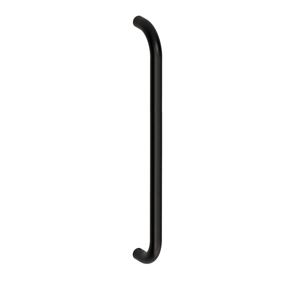 Hard Brass handgreep Atlanta 30x500mm mat zwart (RAL 9005) – vooraanzicht