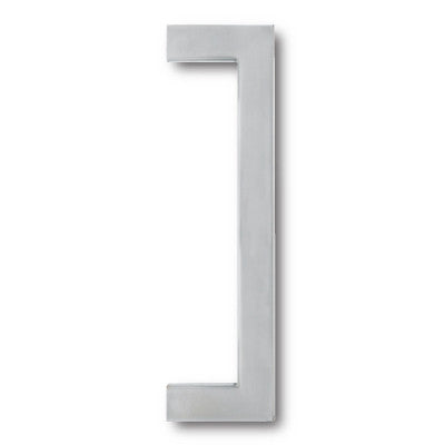 Hard Brass handgreep beugel vierkant ø30 mm 350 mm inox geschuurd – vooraanzicht