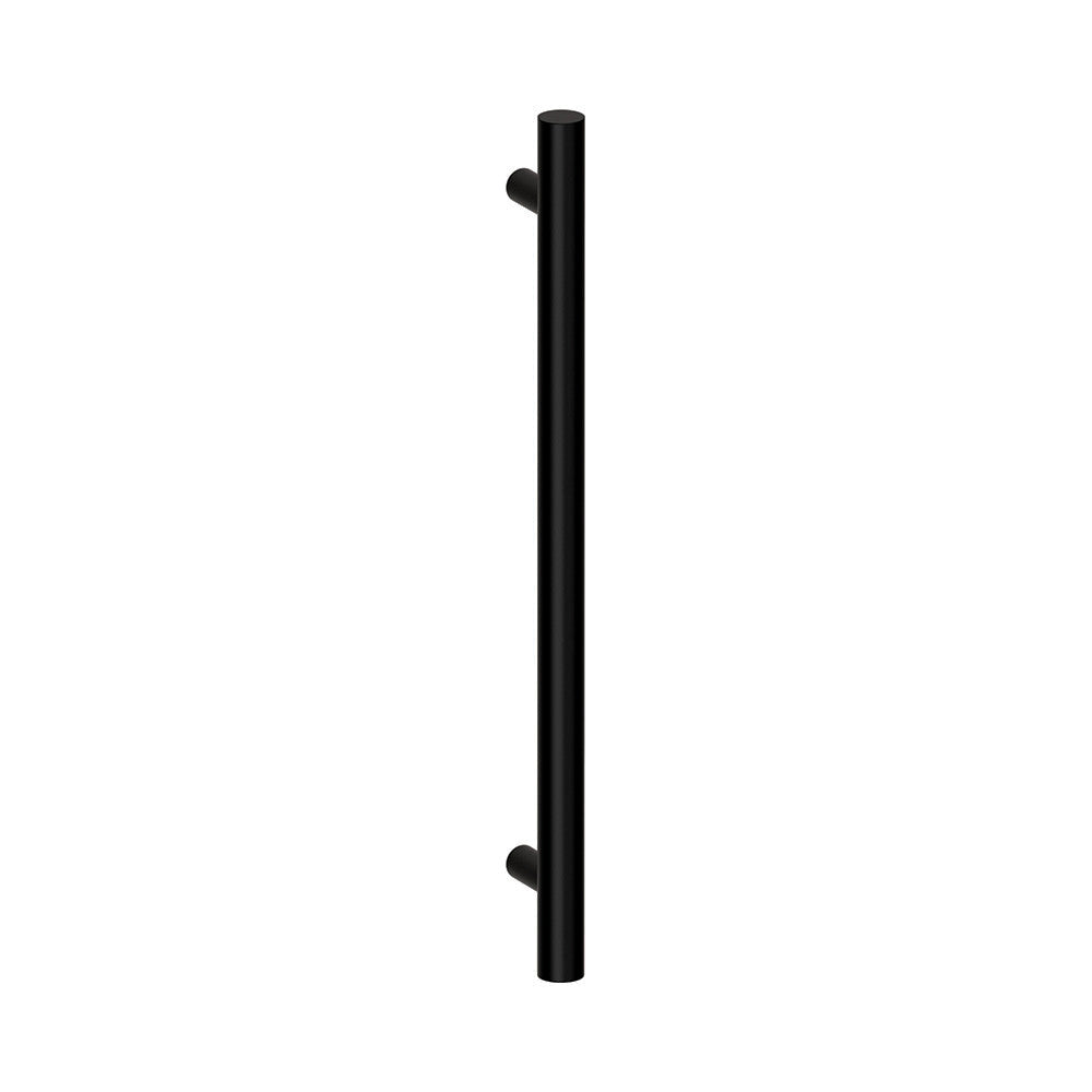 Hard Brass handgreep Frankfurt 40x1000x1160mm in mat zwart (PUURzwart) – vooraanzicht