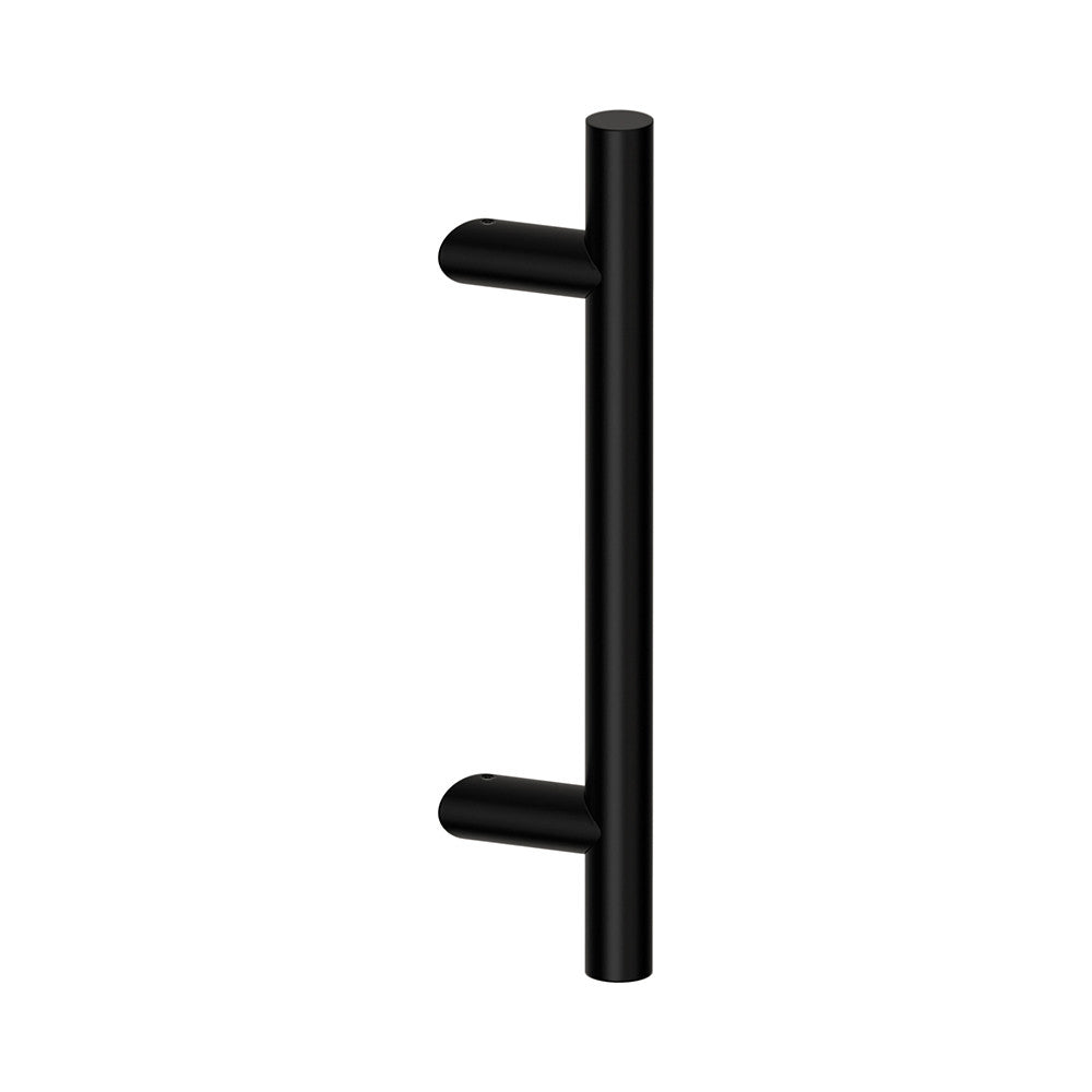 Hard Brass handgreep Frankfurt S 25x300x460mm mat zwart – vooraanzicht