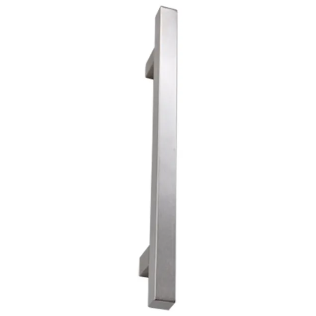 Hard Brass handgreep inox T-model vierkant 30x800x950 mm geschuurd – vooraanzicht