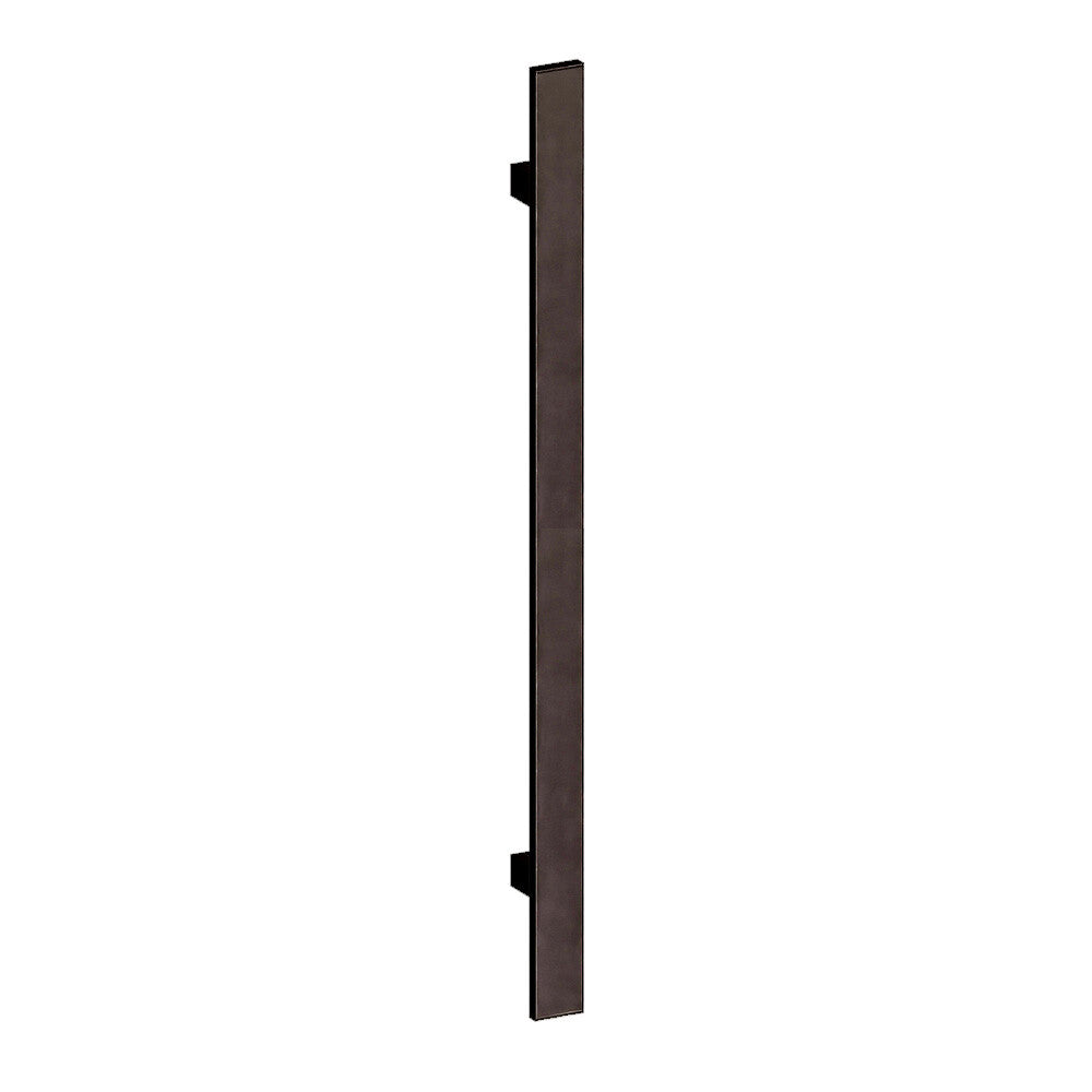 Hard Brass handgreep Miami 40x600mm mat zwart (RAL 9005) – vooraanzicht