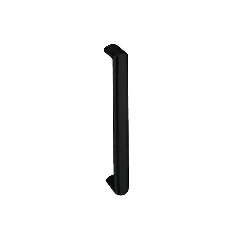 Hard Brass handgreep Moskou ovaal 350 mm zwart – vooraanzicht