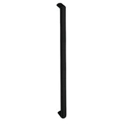 Hard Brass handgreep Moskou ovaal 820 mm zwart – vooraanzicht
