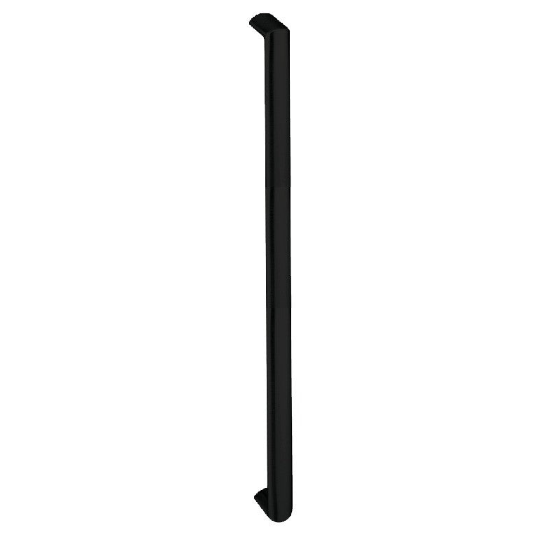 Hard Brass handgreep Moskou ovaal 820 mm zwart – vooraanzicht