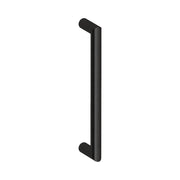 Hard Brass handgreep Nairobi 30x300mm mat zwart – vooraanzicht