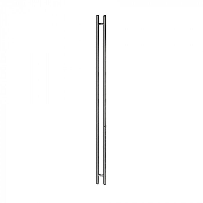 Hard Brass handgreep Rio 45x2200x2500mm mat zwart – vooraanzicht