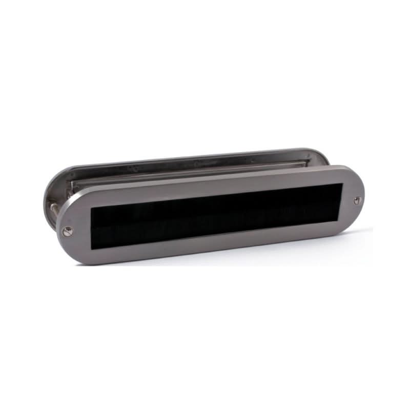 Hardbrass Mariani tochtborstel Aart PVD inox – vooraanzicht