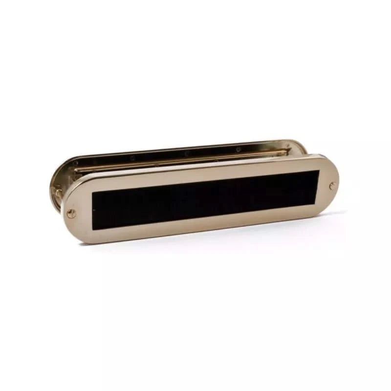 Hardbrass Mariani tochtborstel Aart PVD messing – vooraanzicht