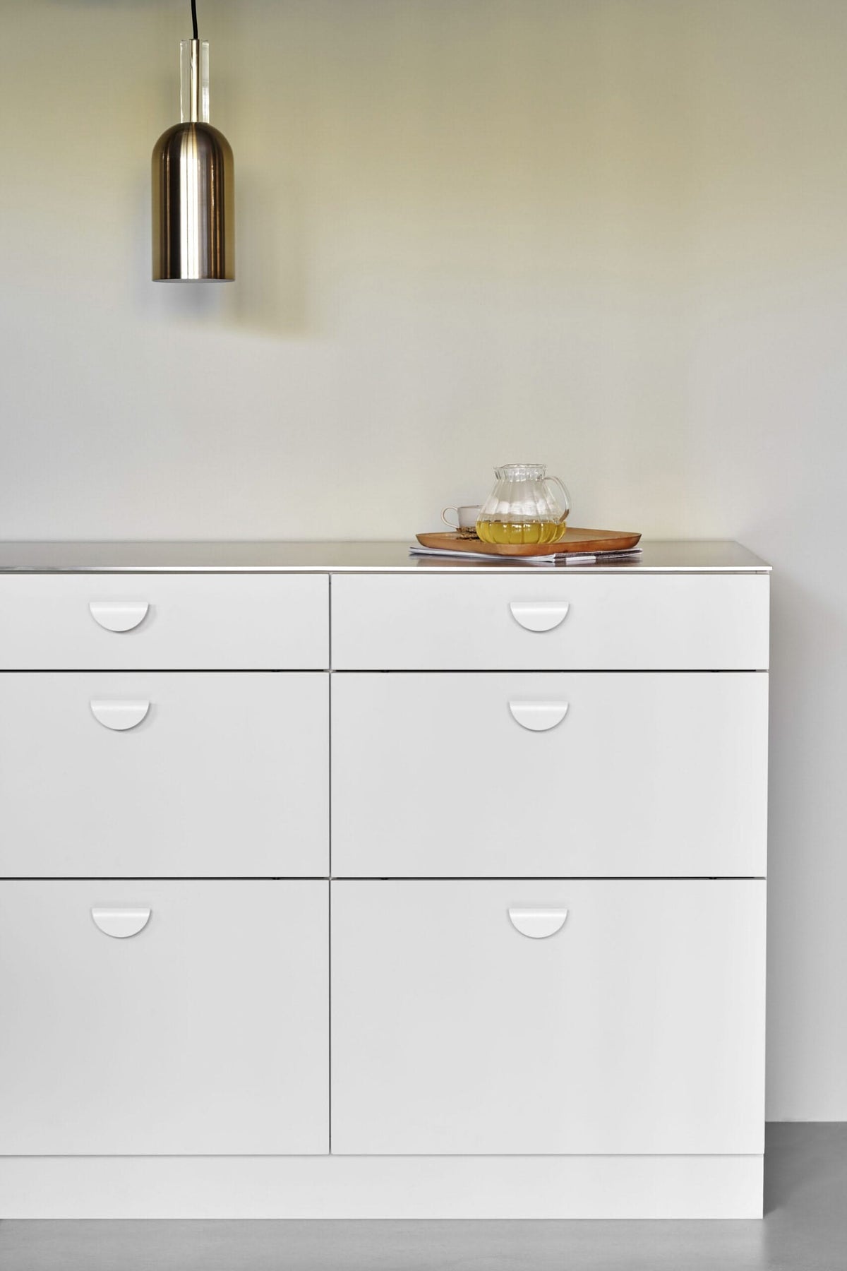 Furnipart meubelknop Horizon Klein mat wit - detailfoto