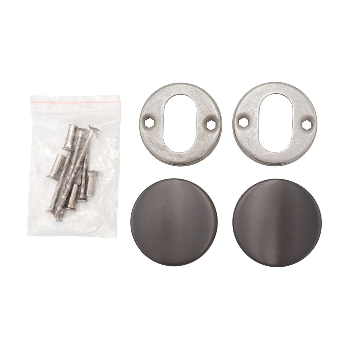 Griff Meister Blind rozet 53mm 6mm Dik Gunmetal – detailweergave