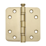 Griff Meister Kogellagerscharnier 89x89 mm Afgeronde hoeken Champagne PVD