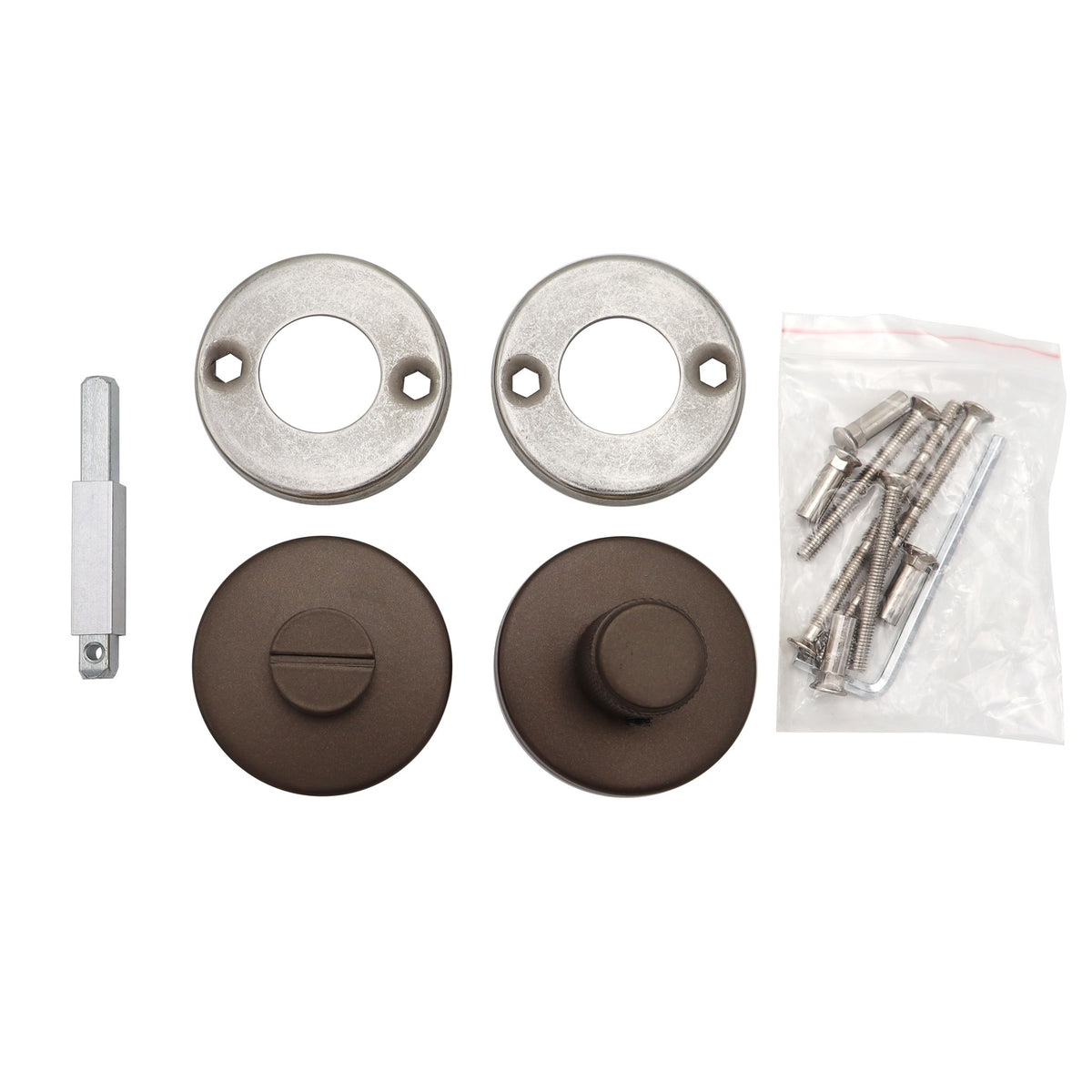 Griff Meister Toiletsluiting Knurl 53mm 6mm Dik Brons – afbeelding 3